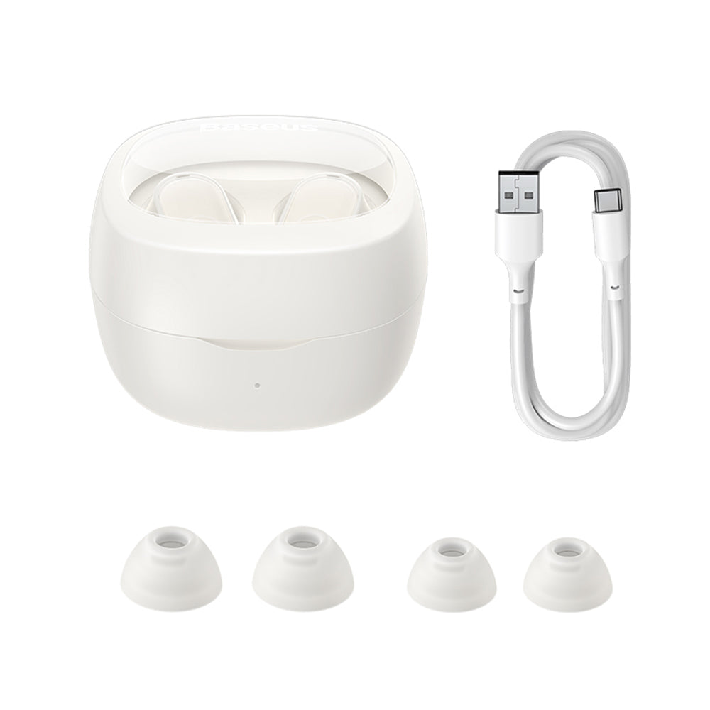 Handsfree Bluetooth Baseus Bowie WM02, TWS, Blanc NGTW370202