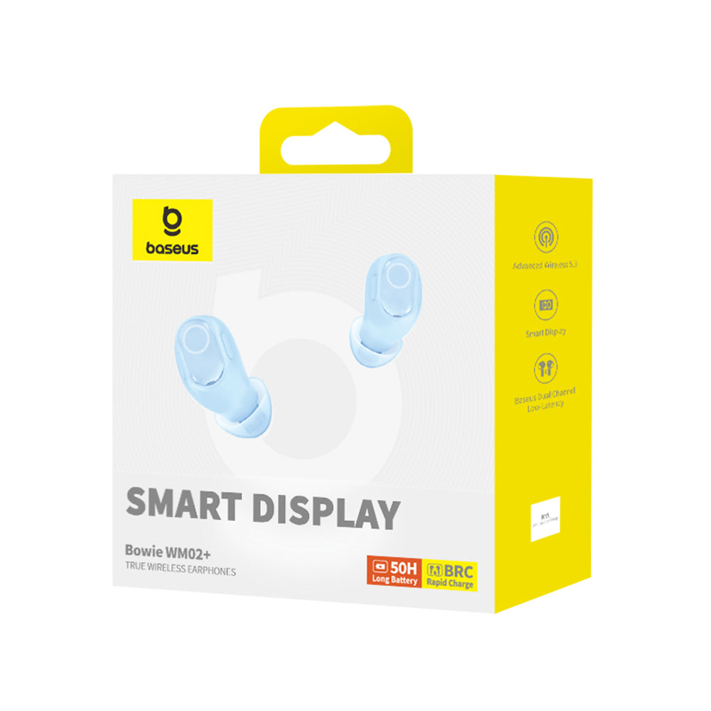 Handsfree Bluetooth Baseus WM02+, TWS, Bleu NGTW370303