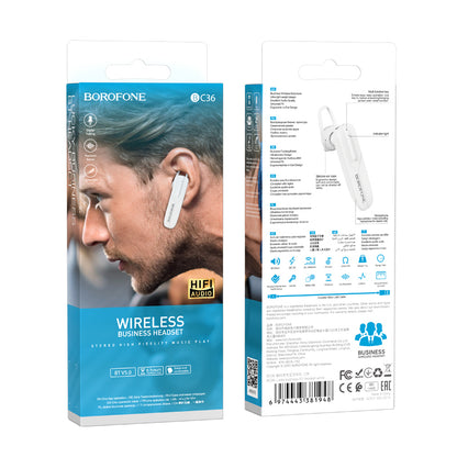 Haut-parleur Bluetooth BC36 Lucky, A2DP, blanc 