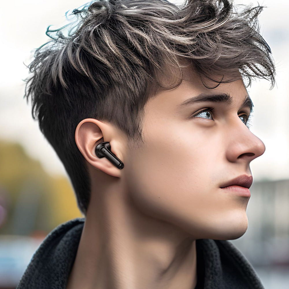 Handsfree Bluetooth Borofone FQ1 Shine, TWS, Black