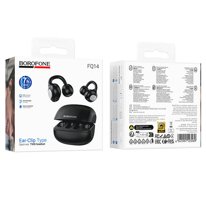 Kit mains libres Bluetooth Borofone FQ14 Joy, TWS, Noir