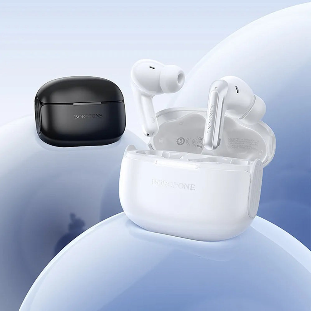 Kit mains libres Bluetooth Borofone FQ9 Plus Peaceful, TWS, ANC, Noir