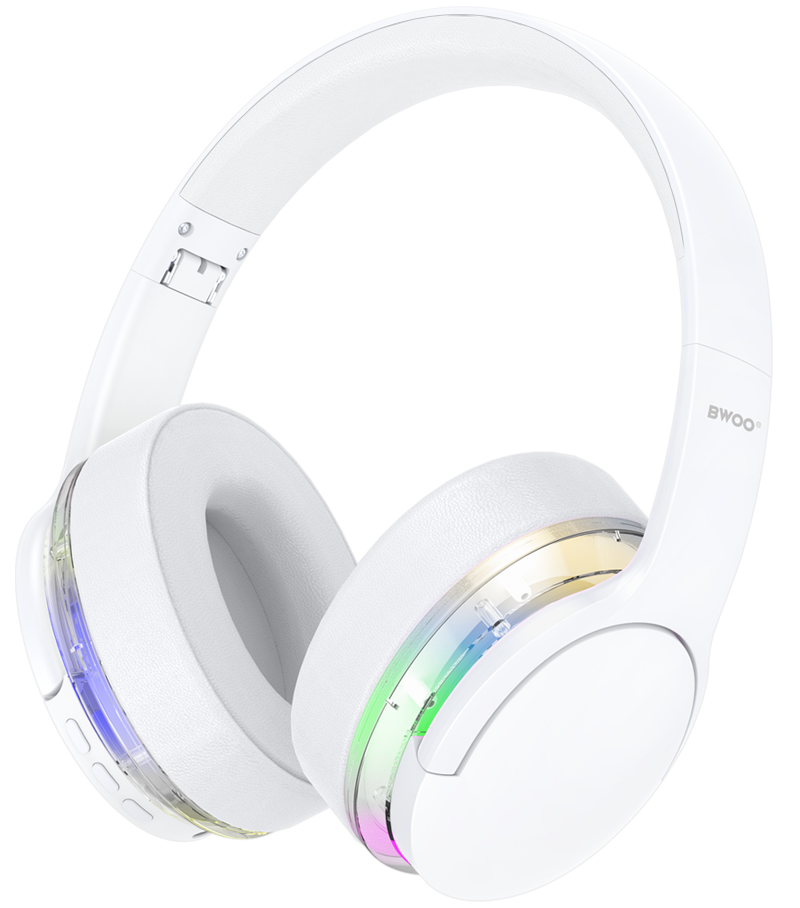 Casque Bluetooth mains libres BWOO BO-BW587, A2DP, ANC, Blanc