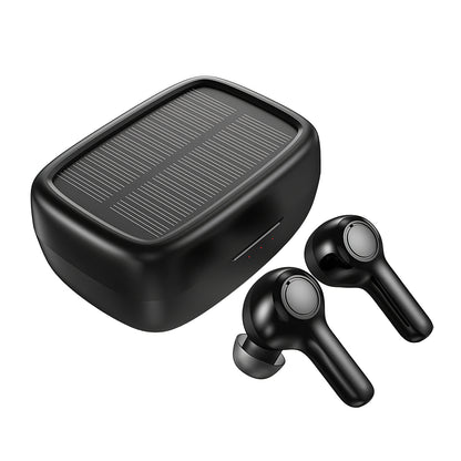 Kit mains libres Bluetooth Choetech Solar Sport, TWS, noir 