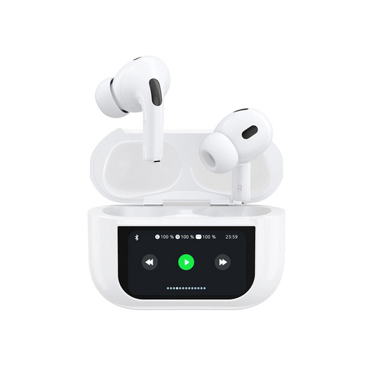 Kit mains libres Bluetooth Dudao U19 Display, TWS, Blanc, Reconditionné