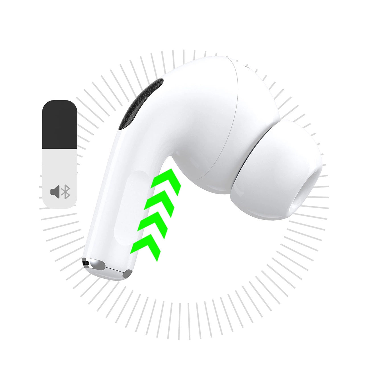 Kit mains libres Bluetooth Dudao U19 Display, TWS, Blanc