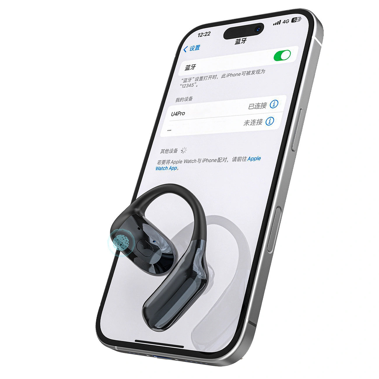 Kit mains libres Bluetooth Dudao U4Pro, A2DP, Noir