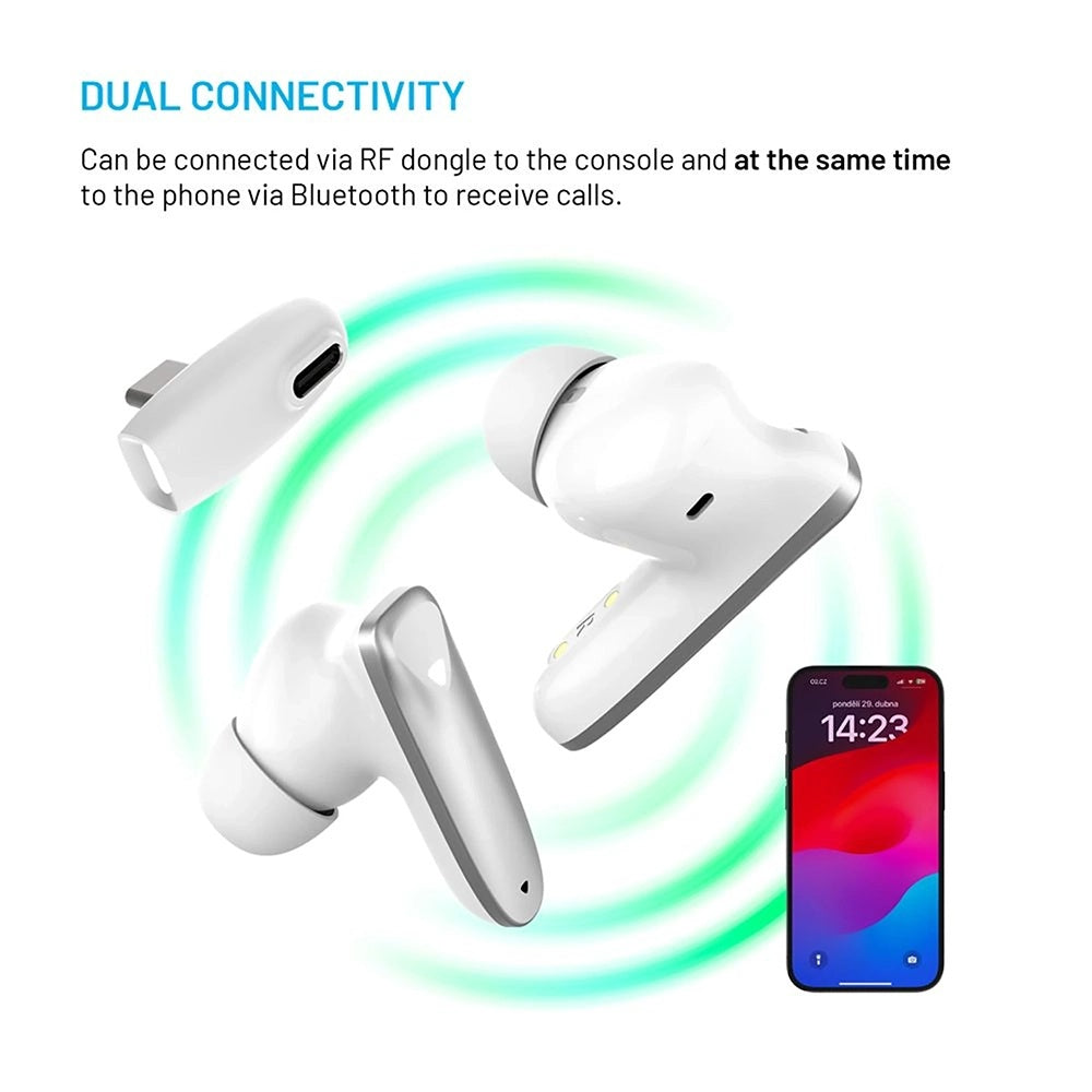 Écouteurs Bluetooth sans fil Fixed Pods, TWS, Blanc