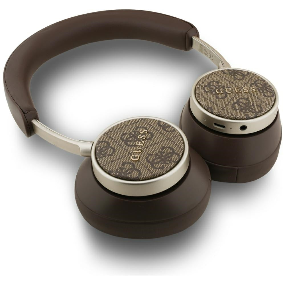 Kit mains libres Bluetooth Guess 4G Classic Logo, A2DP, Marron