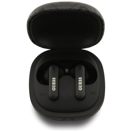 Kit mains libres Bluetooth Guess 4G Classic Metal Logo, TWS, Noir