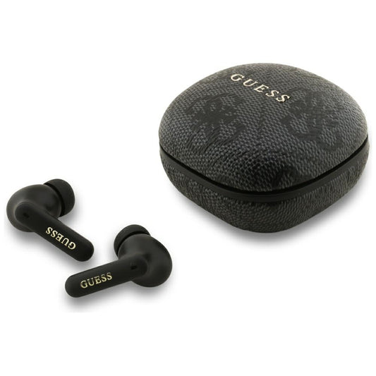 Kit mains libres Bluetooth Guess 4G Classic Metal Logo, TWS, Noir