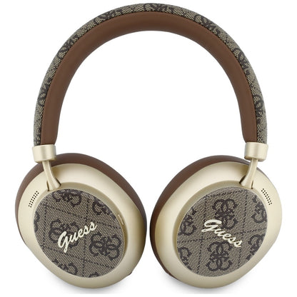 Kit mains libres Bluetooth Guess 4G Gold Script Metal, A2DP, Marron