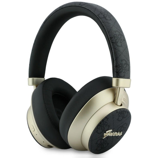 Kit mains libres Bluetooth Guess 4G Gold Script Metal, A2DP, Noir