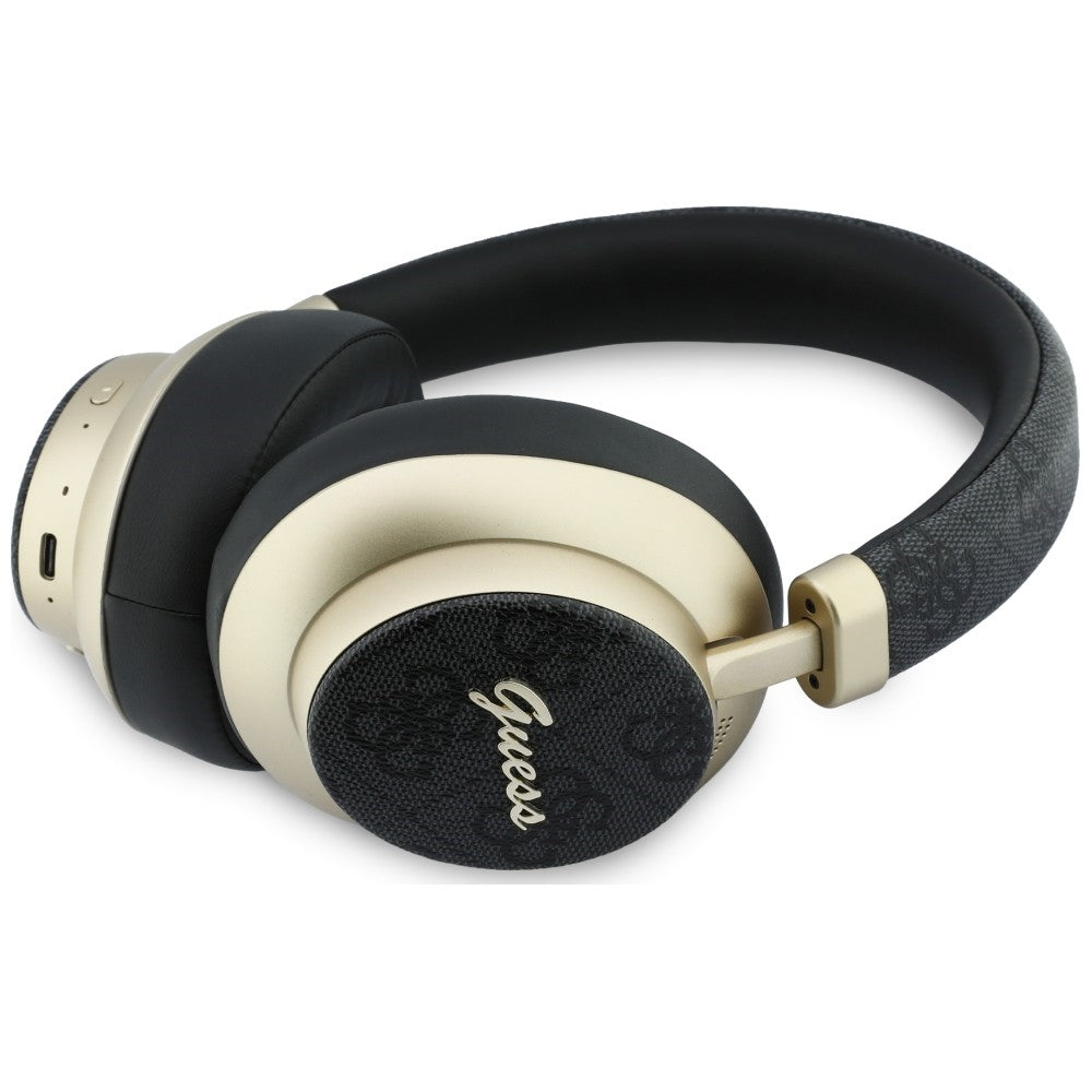 Guess 4G Gold Script Metal Bluetooth Handsfree, A2DP, Black