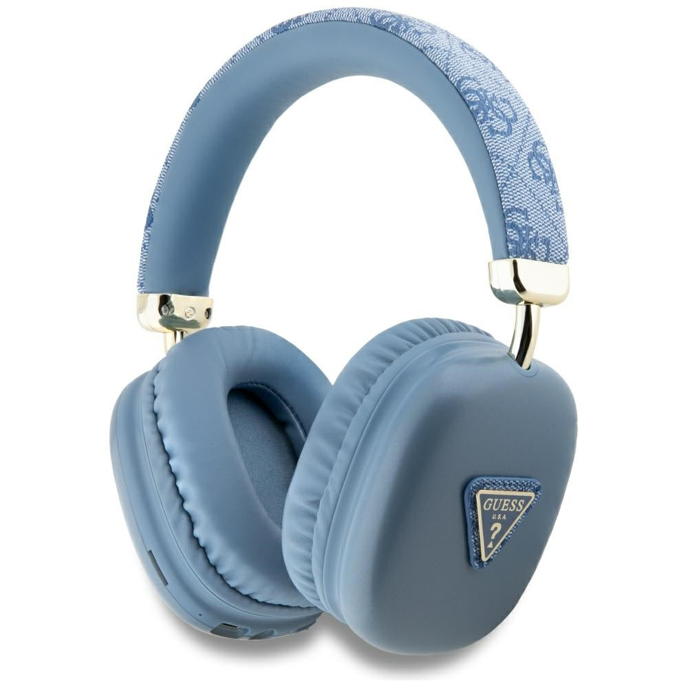 Kit mains libres Bluetooth Guess 4G Logo Triangle Doré, A2DP, Bleu