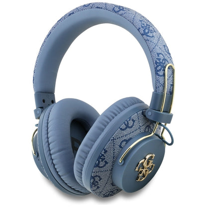 Kit mains libres Bluetooth Guess 4G avec logo métallique, A2DP, Bleu