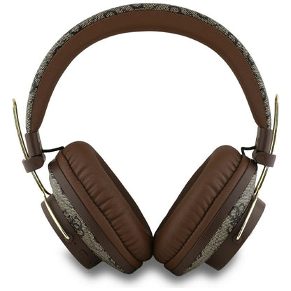 Kit mains libres Bluetooth Guess 4G avec logo métallique, A2DP, Marron
