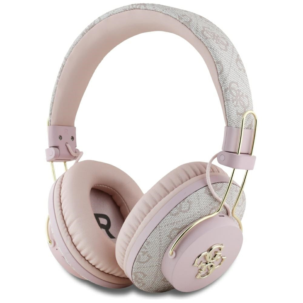 Kit mains libres Bluetooth Guess 4G Logo Métallique, A2DP, Rose