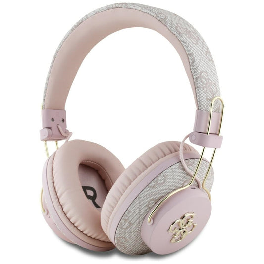 Kit mains libres Bluetooth Guess 4G Logo Métallique, A2DP, Rose