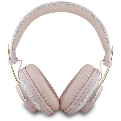 Kit mains libres Bluetooth Guess 4G Logo Métallique, A2DP, Rose