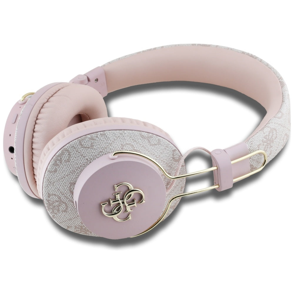 Kit mains libres Bluetooth Guess 4G Logo Métallique, A2DP, Rose