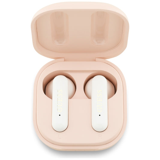 Écouteurs Bluetooth sans fil Guess 4G Metal Logo, TWS, Rose