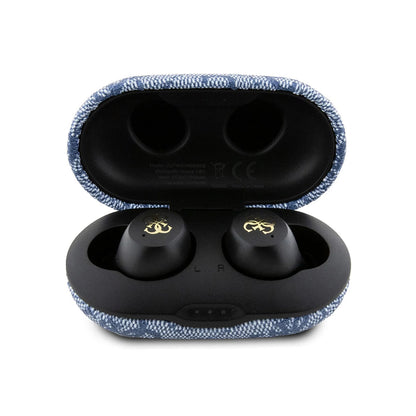 Handsfree Bluetooth Guess 4G Métal, TWS, Bleu