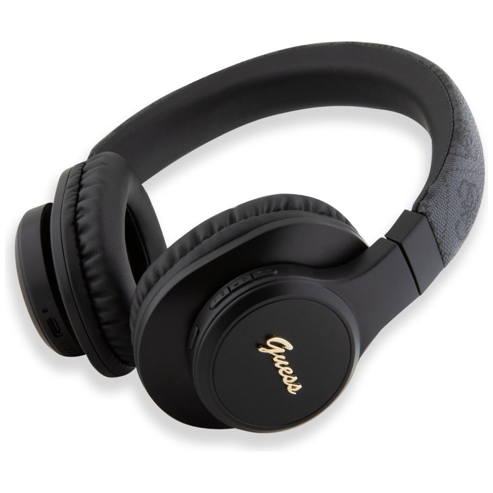 Handsfree Bluetooth Guess 4G Tone on Tone Script Logo, A2DP, Noir