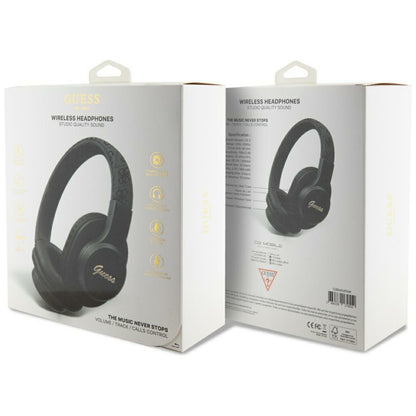 Handsfree Bluetooth Guess 4G Tone on Tone Script Logo, A2DP, Noir