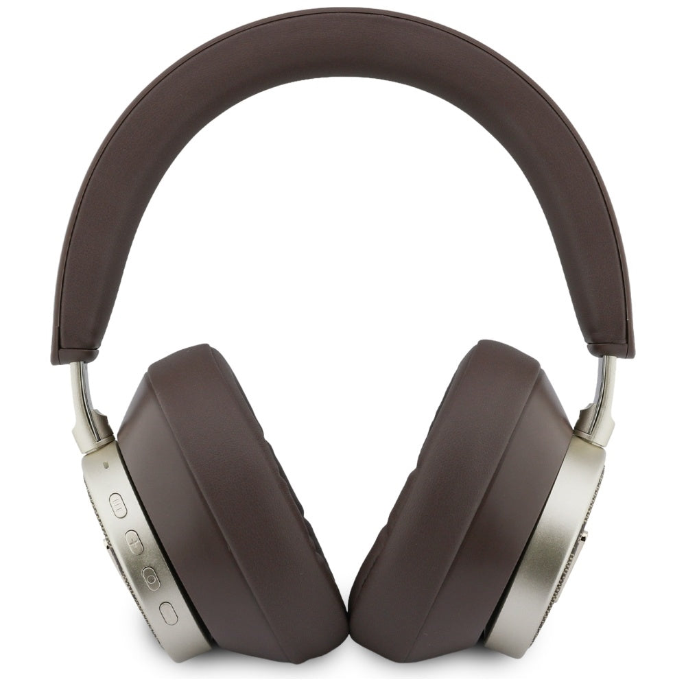 Kit mains libres Bluetooth Guess 4G Logo Triangle Doré, A2DP, Marron