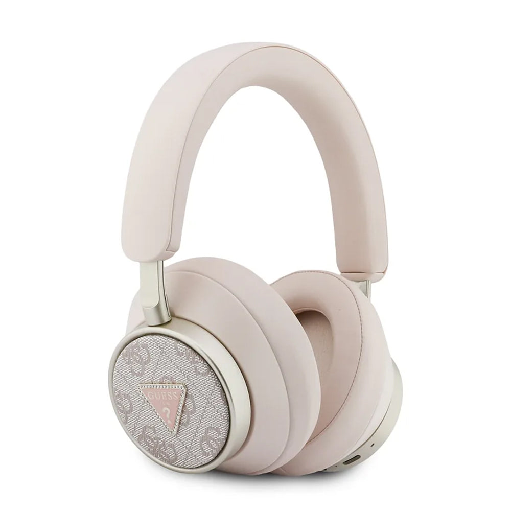 Kit mains libres Bluetooth Guess 4G Gold Triangle Logo, A2DP, Rose
