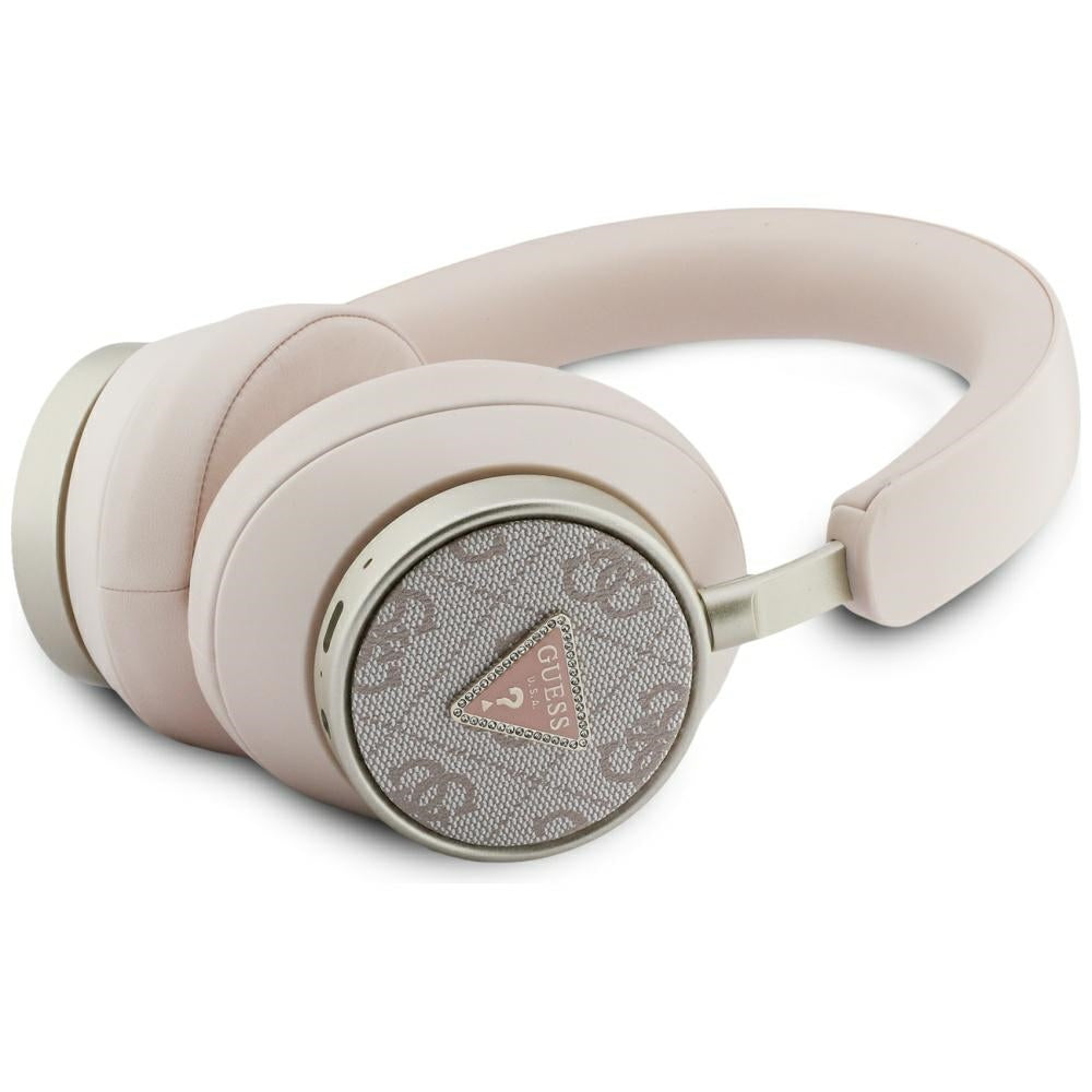 Kit mains libres Bluetooth Guess 4G Gold Triangle Logo, A2DP, Rose