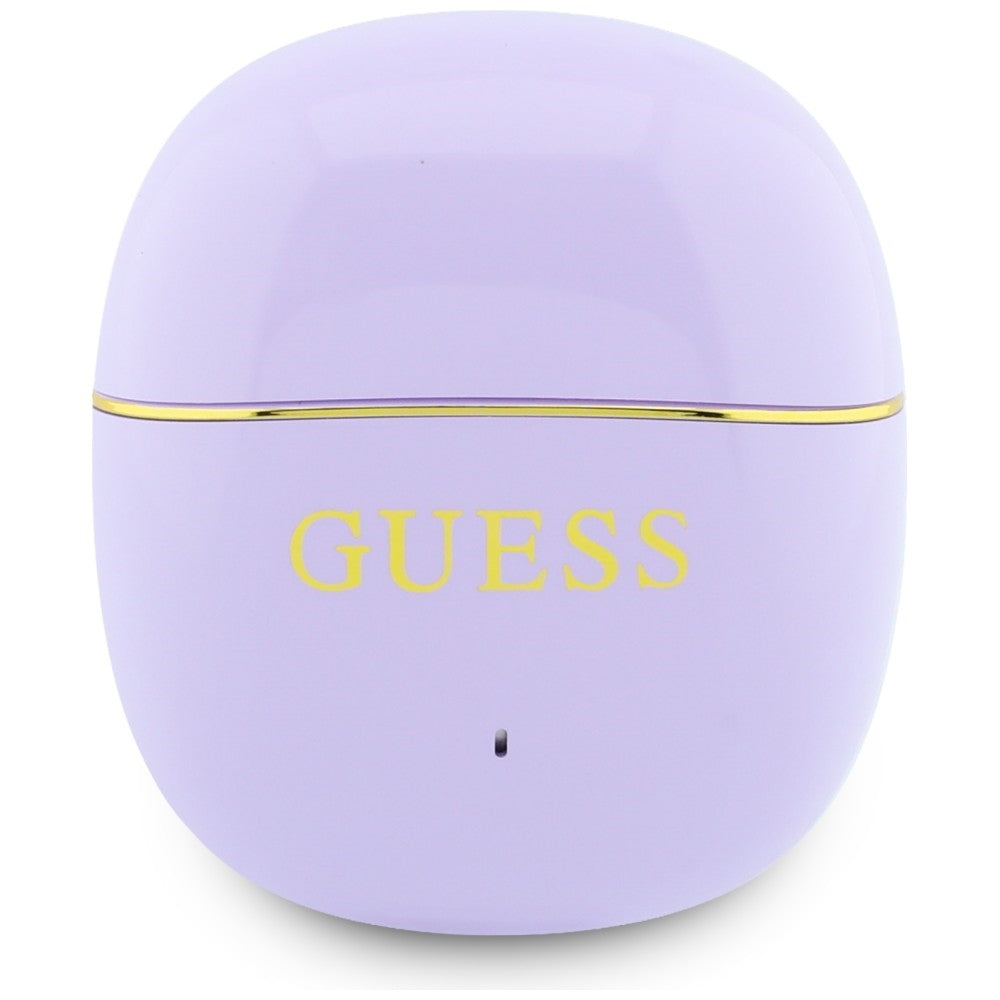Casque Bluetooth Guess Glossy Gold Line Classic, TWS, Violet