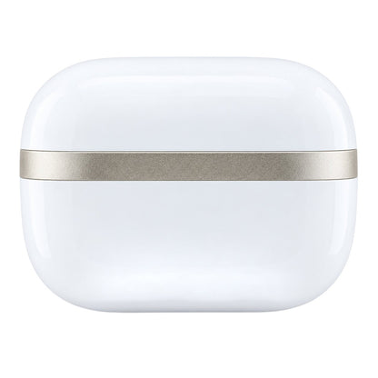 Kit mains libres Bluetooth Guess Glossy Gold Line Printed Classic Logo, TWS, blanc