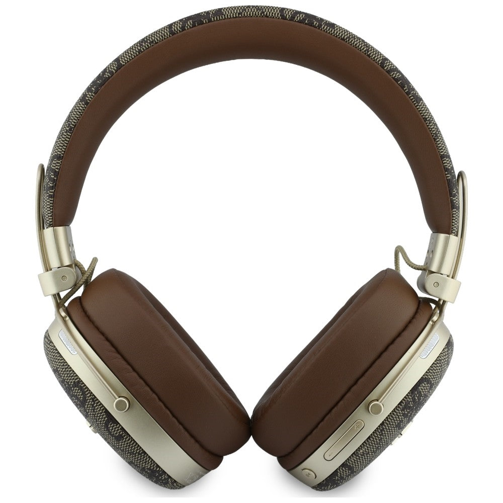 Casque Bluetooth Guess Metal 4G Script Logo, A2DP, Marron