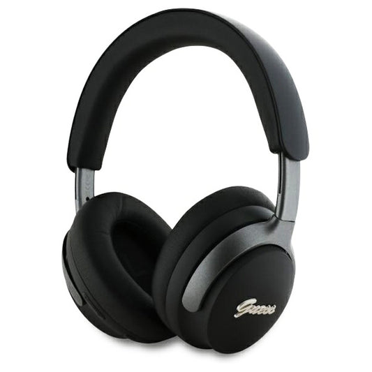 Kit mains libres Bluetooth Guess Metal Script Logo, A2DP, ANC, Noir