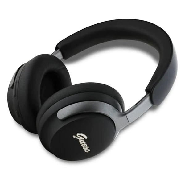 Kit mains libres Bluetooth Guess Metal Script Logo, A2DP, ANC, Noir