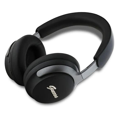 Kit mains libres Bluetooth Guess Metal Script Logo, A2DP, ANC, Noir