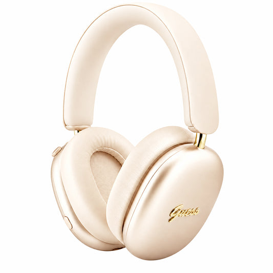 Kit mains libres Bluetooth Guess Metal Script Logo, A2DP, beige