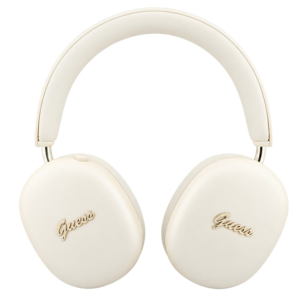 Kit mains libres Bluetooth Guess Metal Script Logo, A2DP, beige