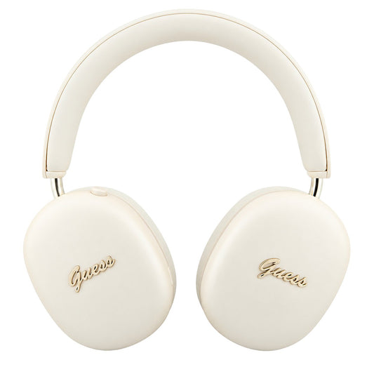 Kit mains libres Bluetooth Guess Metal Script Logo, A2DP, beige