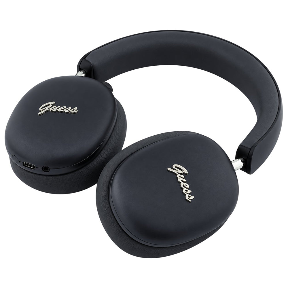 Kit mains libres Bluetooth Guess Metal Script Logo, A2DP, Noir
