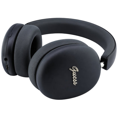 Kit mains libres Bluetooth Guess Metal Script Logo, A2DP, Noir