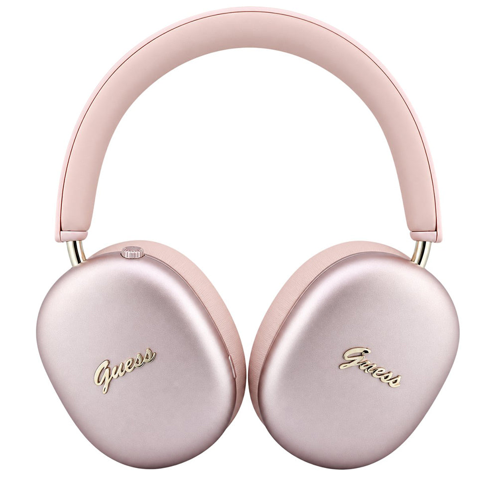 Kit mains libres Bluetooth Guess Metal Script Logo, A2DP, rose
