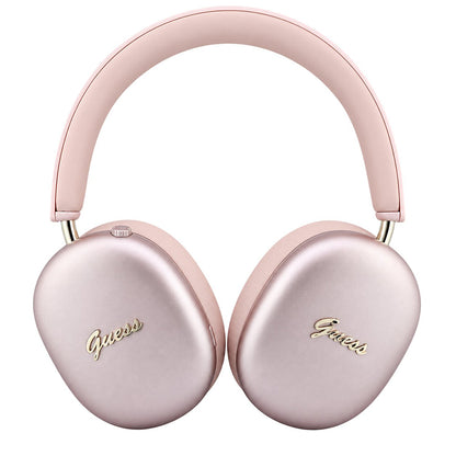 Kit mains libres Bluetooth Guess Metal Script Logo, A2DP, rose