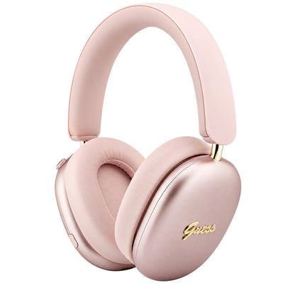 Kit mains libres Bluetooth Guess Metal Script Logo, A2DP, rose
