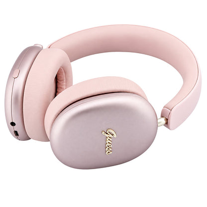Kit mains libres Bluetooth Guess Metal Script Logo, A2DP, rose