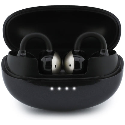 Casque Bluetooth mains libres Guess finition métallique pièces électroplacées classique, TWS, noir