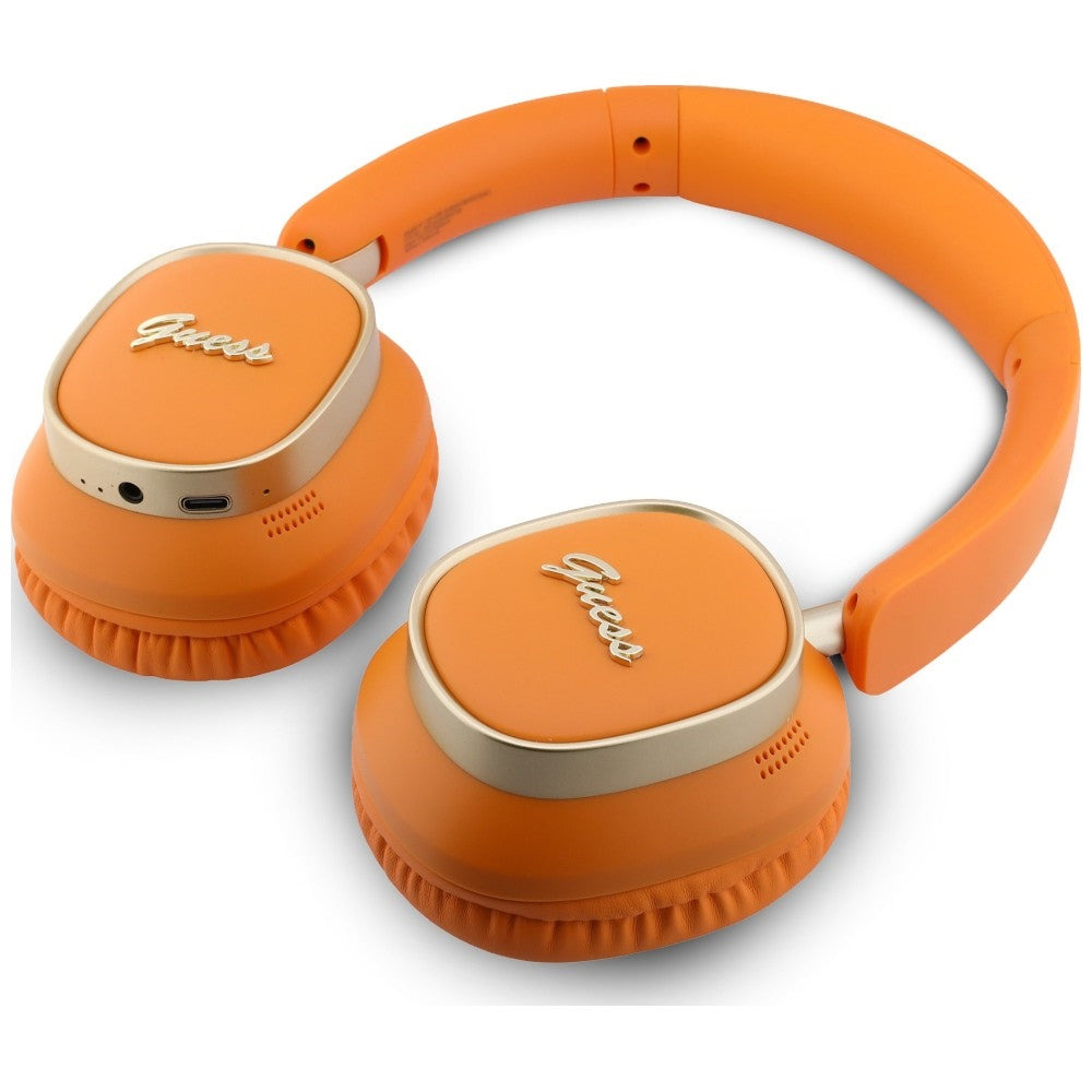 Kit mains libres Bluetooth Guess Rectangle Metal Script, A2DP, Orange