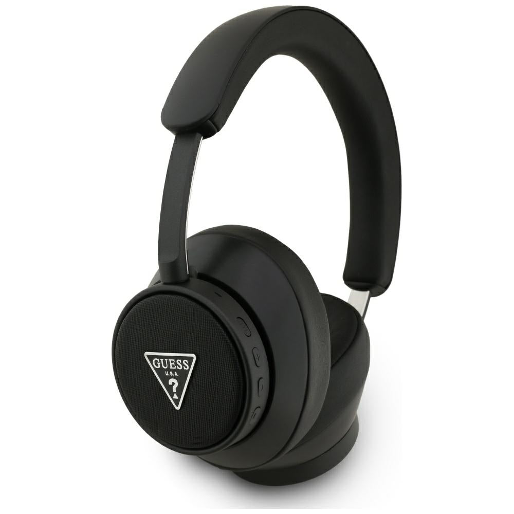 Kit mains libres Bluetooth Guess Saffiano Triangle Logo, A2DP, Noir